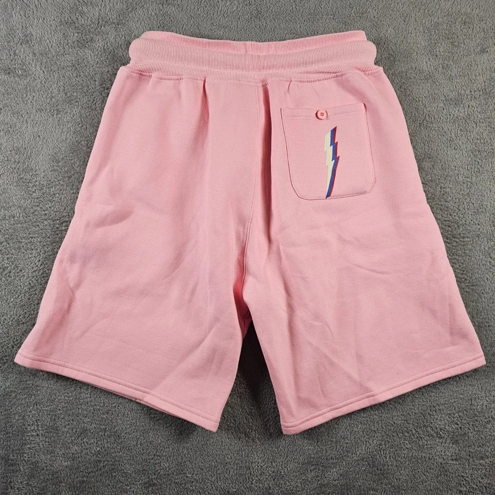 Rtgb Ambitious Behavior Pink‎ Graphic Fleece Shorts Mens Size Large AMBTS BHVR